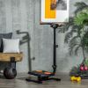 Soozier Foldable Ab Twister, Height Adjustable Twist Board with LCD Monitor, for Total Body Toning Workout