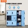 VEVOR Metal Locker for Employees, 9 Doors Storage Cabinet with Card Slot, Employee Lockers with Keys