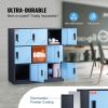 VEVOR Metal Locker for Employees, 9 Doors Storage Cabinet with Card Slot, Employee Lockers with Keys