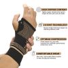 COPPER Protective palm fitness gloves; wrist-supported weight lifting gloves for men and women; suitable for gym training, cycling, weight lifting