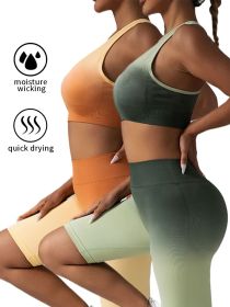 2 Pack Y Back Sports Bras For Women Spaghetti Thin Strap Workout Bras Wirefree Padded Racerback Yoga Bras (Color: 2PACK5, size: L)